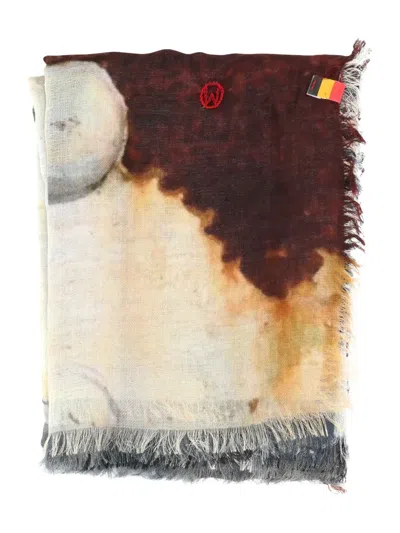 TALKING WALLS SILK SCARF
