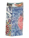 Talking Walls Patchwork-print Midi Skirt In Multi