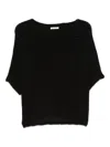 Talking Walls Alpaca Wool Jumper In Black
