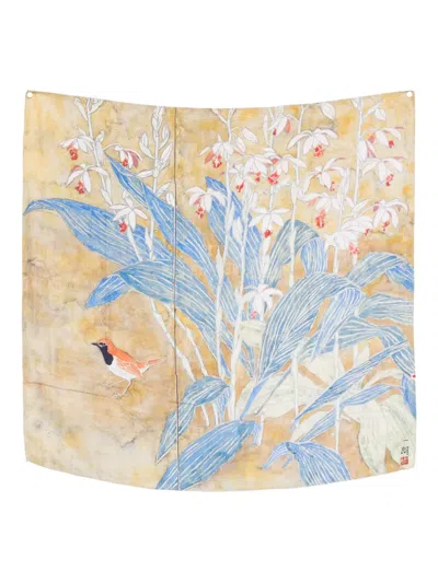 Talking Walls Twiggy Komadori Scarf In Multi