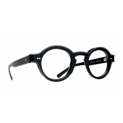 Talla Flynn Round Acetate Sunglasses With Central Cutout In Black