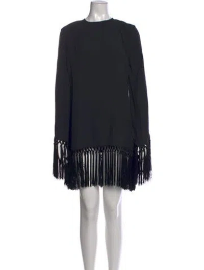 Pre-owned Taller Marmo Acetate Mini Dress W/ Tags In Black