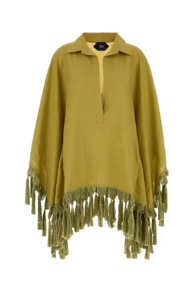 Taller Marmo Acid Green Linen Aguas Blouse