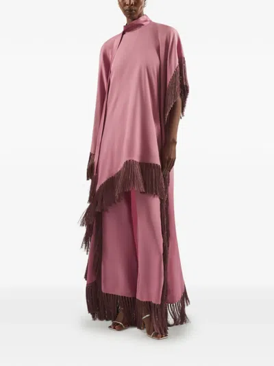 Taller Marmo Alabama Fringed Trousers In Pink