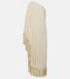 Taller Marmo Arno Fringed Long Dress In White