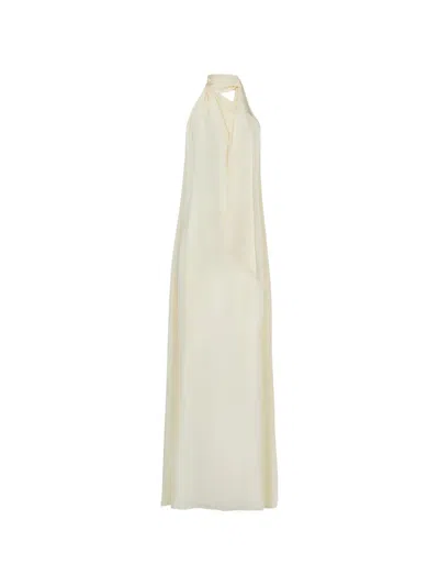 Taller Marmo Astor Halterneck Tie-fastening Maxi Dress In Multi