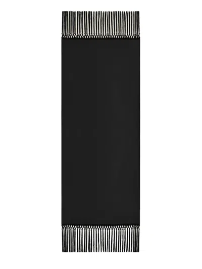 Taller Marmo Babe Fringe-trimmed Stole In Black