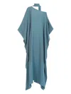 Taller Marmo Barths One-shoulder Draped Maxi Dress In Blue