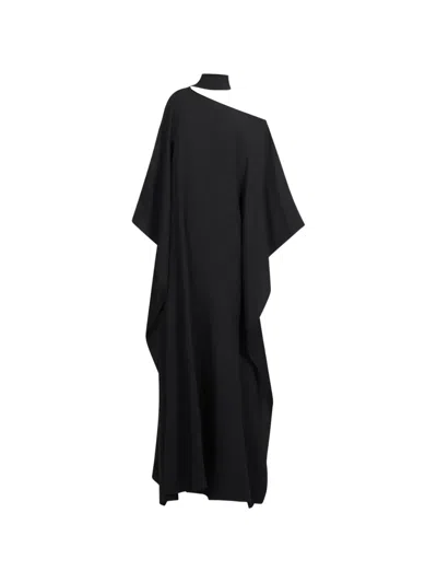 Taller Marmo Barths One-shoulder Kaftan In Black