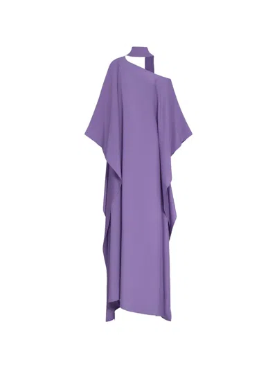 Taller Marmo Barths One-shoulder Maxi Dress In Purple