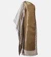 Taller Marmo Betsy One-shoulder Fil Coupé Maxi Dress In Nude