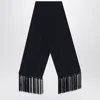 Taller Marmo Black Scarf With Fringes