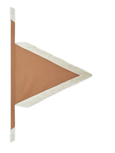 Taller Marmo Bonny Fringed Headscarf In Brown