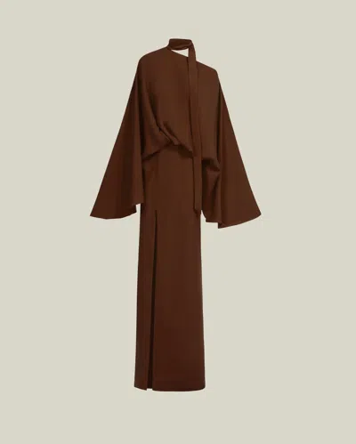 Taller Marmo Brooks Dress In Cocoa