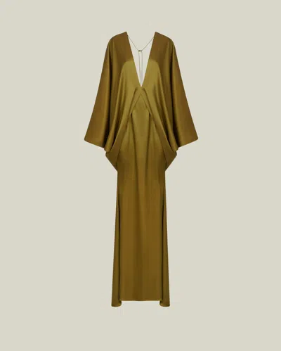 Taller Marmo Butterfly Maxikleid In Green