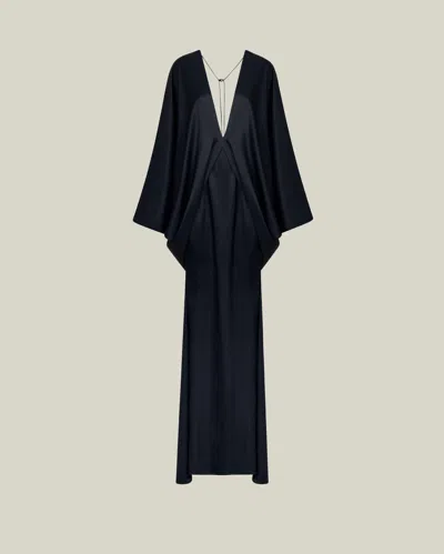 Taller Marmo Butterfly Maxi Gown In Blue