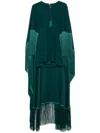 TALLER MARMO CAPE-DETAIL MINI DRESS