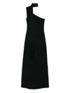 Taller Marmo Fringe Detail One-shoulder Maxi Dress