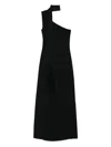 Taller Marmo Fringe Detail One-shoulder Maxi Dress