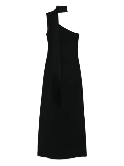 Taller Marmo Caroline Long Dress In Black