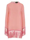 Taller Marmo Linen-blend Fringed Claudia Mini Dress