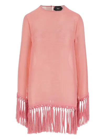 TALLER MARMO CLAUDIA FRINGED MINI DRESS