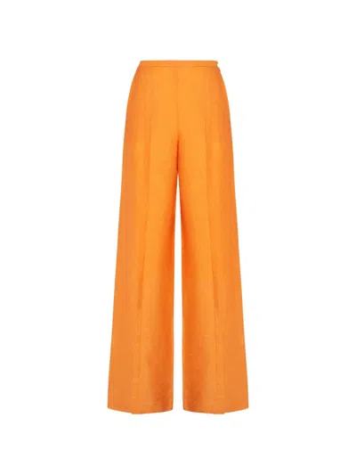 Taller Marmo Marlene High-rise Wide-leg Pants In Orange