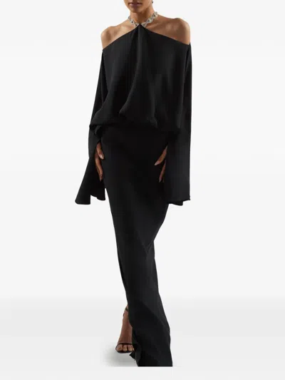 Taller Marmo Cyclades Crystal Maxi Dress In Black