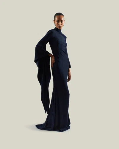 Taller Marmo Dragon Gown In Blue
