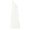 Taller Marmo One-shoulder Draped Maxi Dress In White