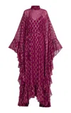 Taller Marmo Eccentrica Geometric Print Silk-blend Kaftan In Pink