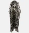 Taller Marmo Enigma Silk-blend Kaftan In Black