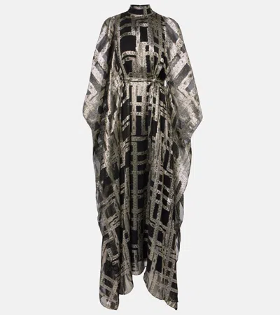 Taller Marmo Enigma Silk-blend Kaftan In Black