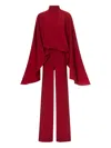 Taller Marmo Eolia Cape Jumpsuit In Red