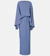 Taller Marmo Eolia Crêpe Cady Gown In Blue
