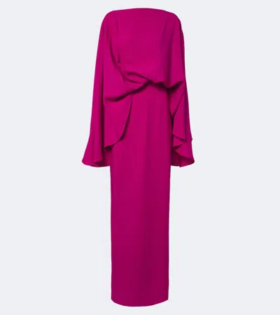 Taller Marmo Eolia Draped Gown In Pink