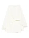 Taller Marmo Eolia Draped-layer Mini Dress In White
