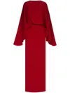 Taller Marmo Eolia Cady Crepe Maxi Dress In Red