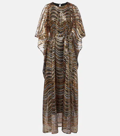 TALLER MARMO ERTE SEQUINED TULLE KAFTAN