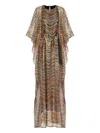 Taller Marmo Erte Wave-pattern Maxi Kaftan In Multi