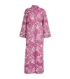 Taller Marmo Flamingo Open-collar Kaftan In Pink