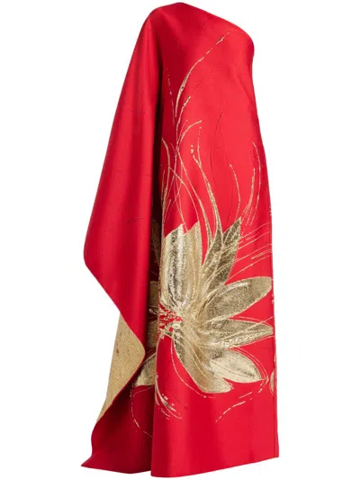 TALLER MARMO FLORAL-PRINT GOWN