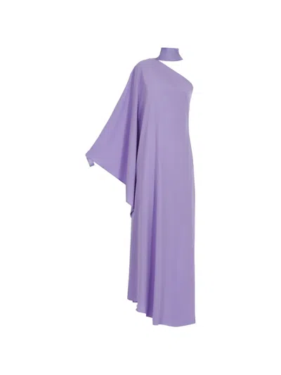 Taller Marmo Florinda One-shoulder Maxi Dress In Purple