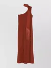 Taller Marmo Fringe Detail One-shoulder Maxi Dress