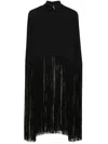 Taller Marmo Fringed Blouse In Black