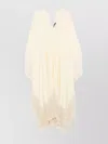 Taller Marmo Very Ross Fringed Satin-trimmed Crepe Kaftan