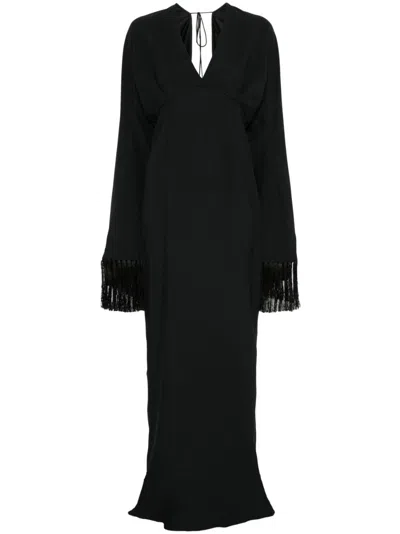 TALLER MARMO FRINGED MAXI DRESS - WOMEN'S - ACETATE/VISCOSE