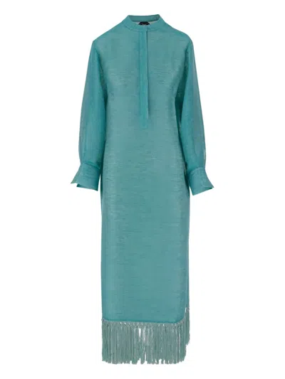 TALLER MARMO FRINGED MIDI DRESS