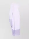 Taller Marmo Fringed One-shoulder Draped Long Dress