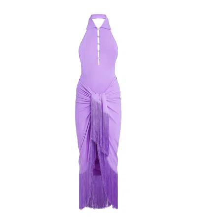 Taller Marmo Grand Tropicana Swimsuit And Pareo Set In Multi